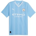 Günstige Fußballtrikots Manchester City Doku 11 Kinder Heimtrikot 2023-24 Kurzarm